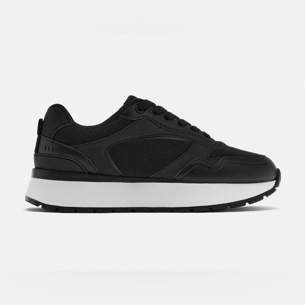 Zara Black Sneakers – Size EU 39